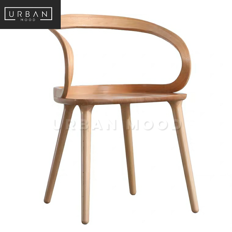 STRAUSS Postmodern Solid Wood Dining Chair