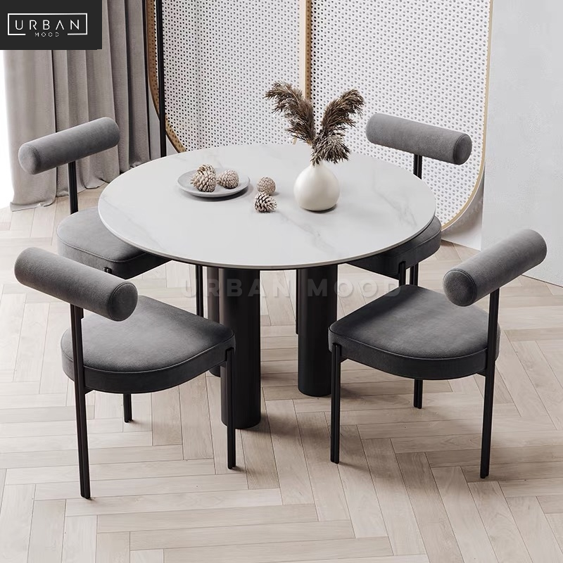 UNITY Modern Round Marble Dining Table