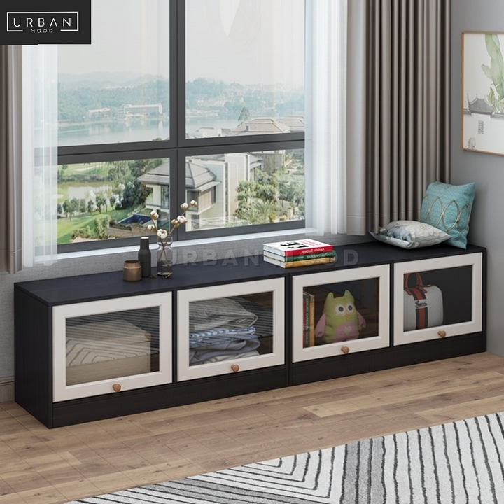 SUNDRY Modern Windowsill Storage Ottoman