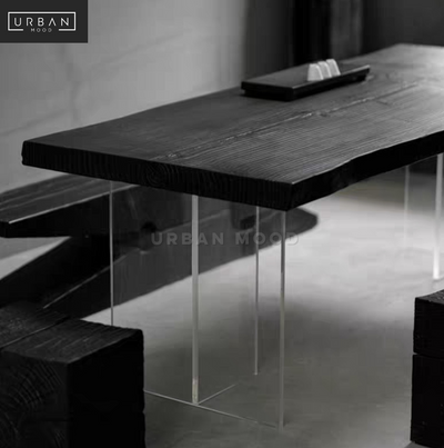 BREWER Minimalist Solid Wood Dining Table