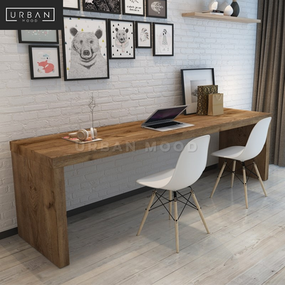 BERT Rustic Solid Wood Study Table
