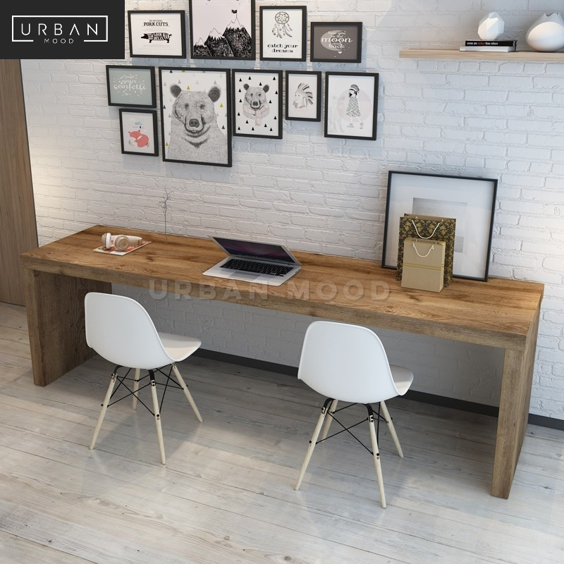 BERT Rustic Solid Wood Study Table