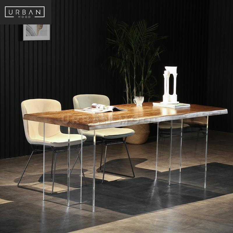 INVIS Minimalist Solid Wood Dining Table