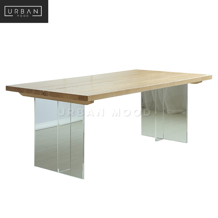 INVIS Minimalist Solid Wood Dining Table