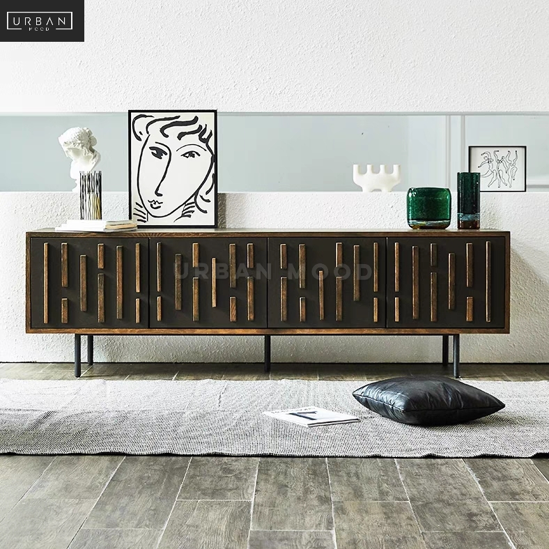 RESPITE Rustic Solid Wood TV Console