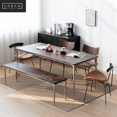 TASSEL Mid Century Solid Wood Dining Table