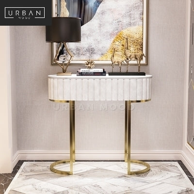 YALE Modern Velvet Hallway Console