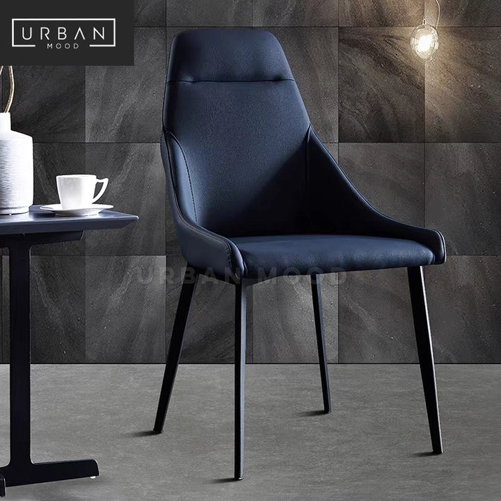 LARSON Modern Leather Dining Chair