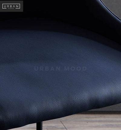 LARSON Modern Leather Dining Chair