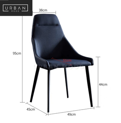 LARSON Modern Leather Dining Chair