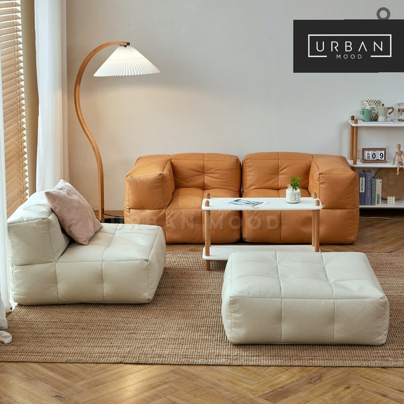 BANK Modern Modular Leathaire Sofa