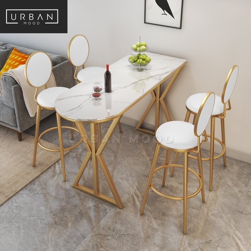 FLIGHT Modern Marble Bar Table