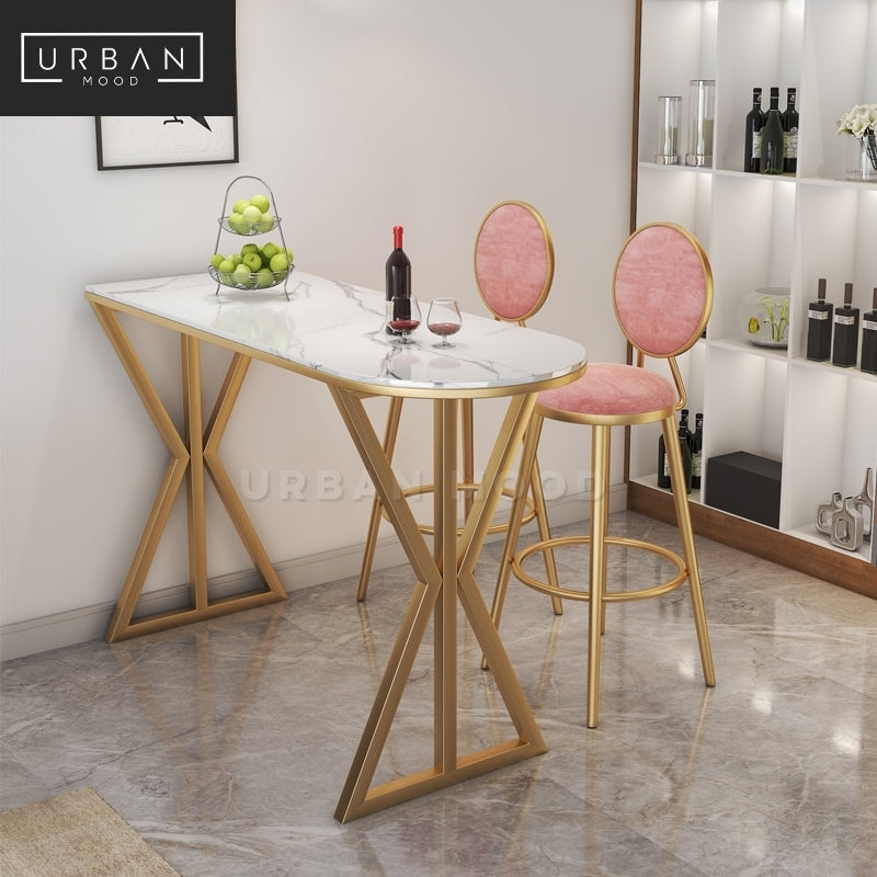 FLIGHT Modern Marble Bar Table