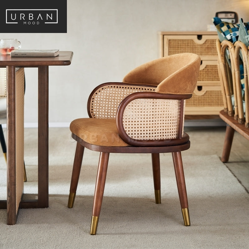 CALDER Vintage Rattan Dining Chair Urban Mood