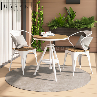 SPACO Modern Industrial Outdoor Table & Chairs