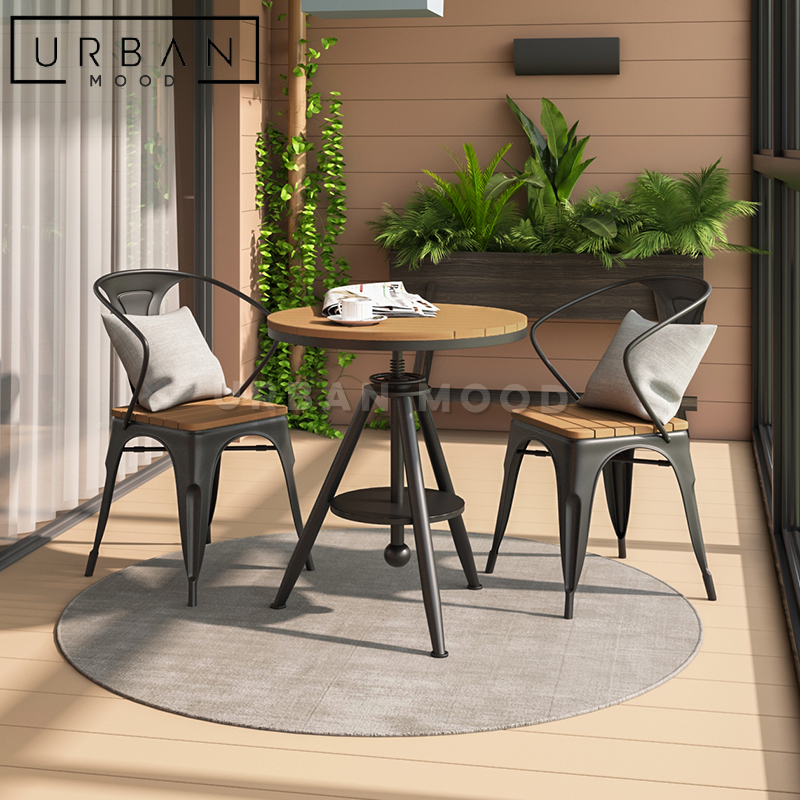 SPACO Modern Industrial Outdoor Table & Chairs