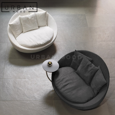 OASIS Modern Swivel Fabric Armchair