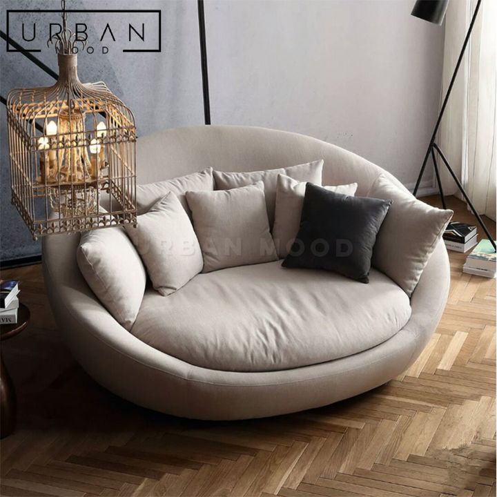 OASIS Modern Swivel Fabric Armchair