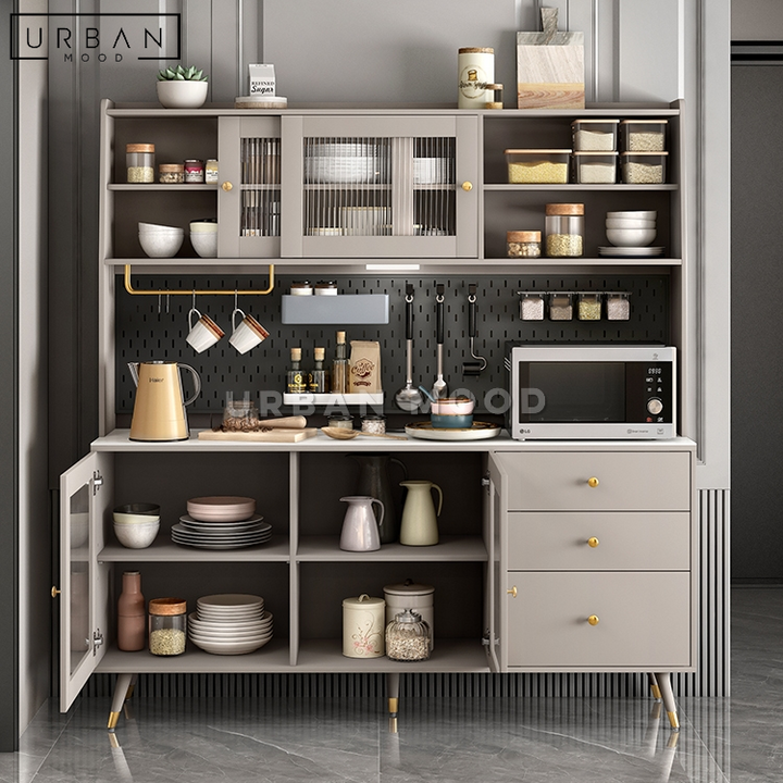 KITSCH Rustic Ash Grey Kitchen Cabinet