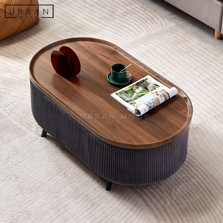 MAIDA Modern Velvet Coffee Table