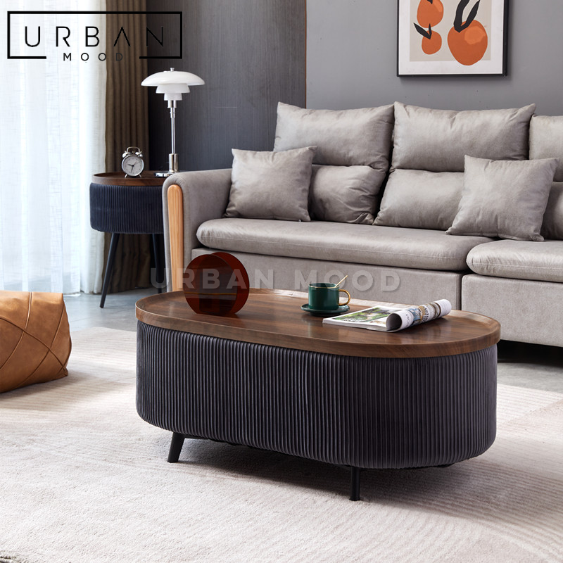 MAIDA Modern Velvet Coffee Table