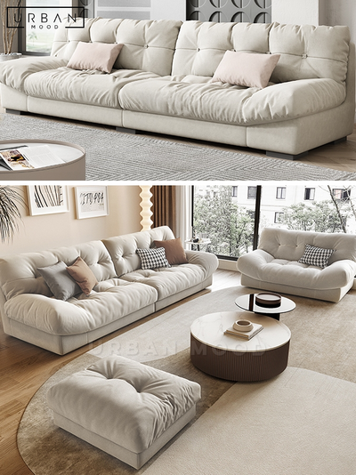 KINSMEN Modern Suede Sofa