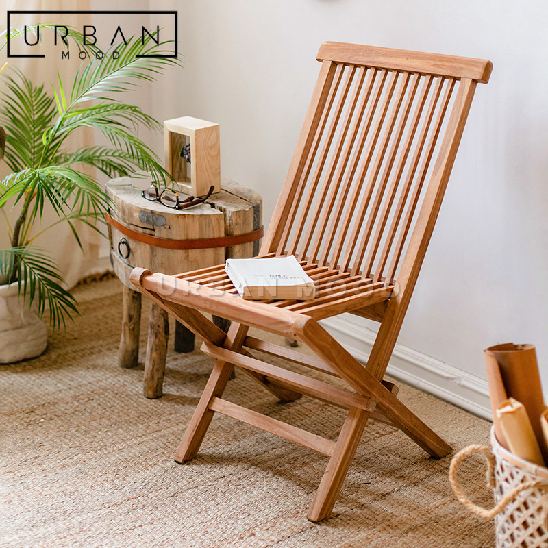 CARVE Rustic Solid Wood Dining Chair