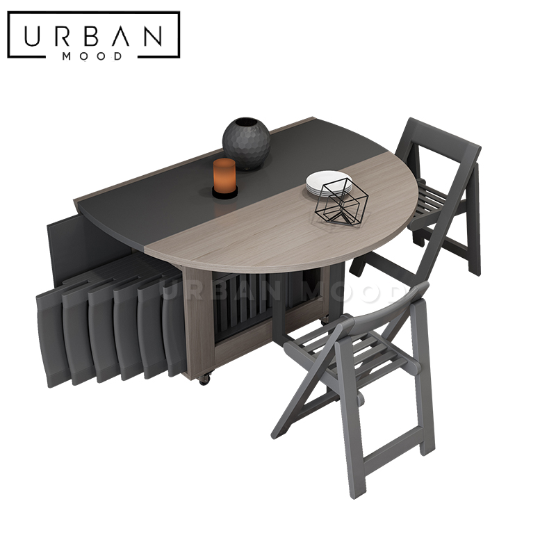 BONNET Modern Extendable Round Dining Table