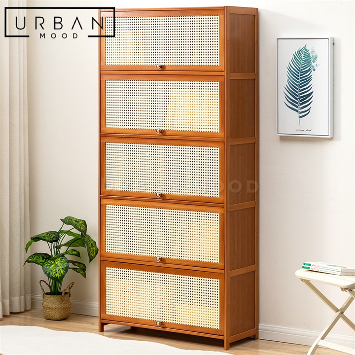 BROWNS Rustic Rattan Cabinet