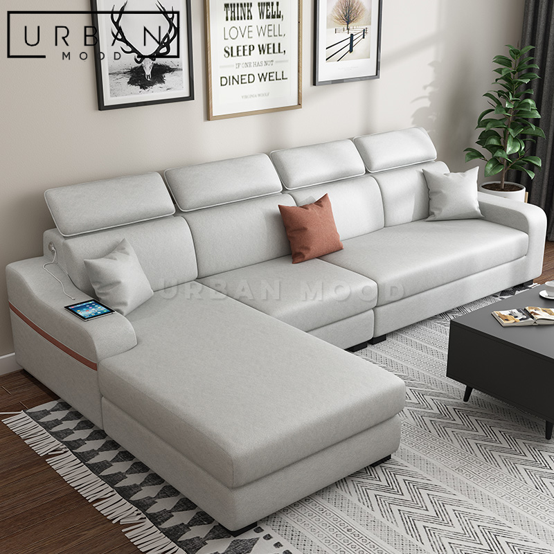 WADE Modern Faux Leather Sofa