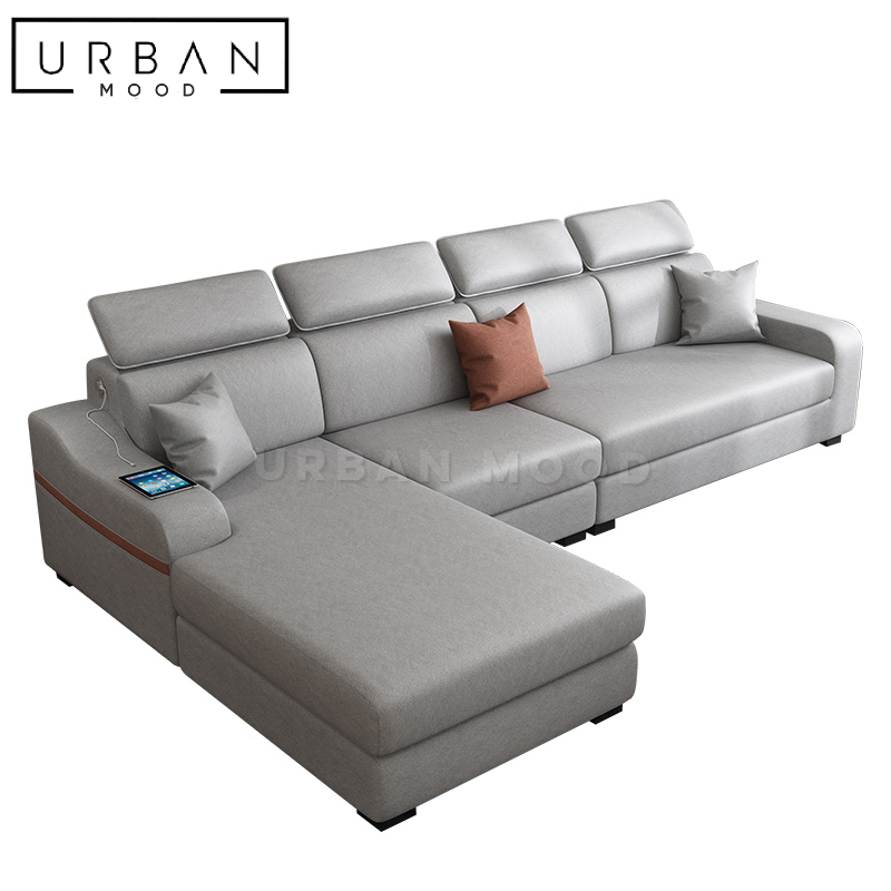 WADE Modern Faux Leather Sofa