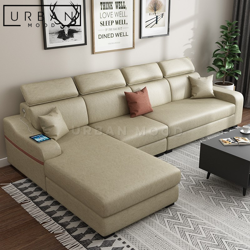 WADE Modern Faux Leather Sofa Urban Mood