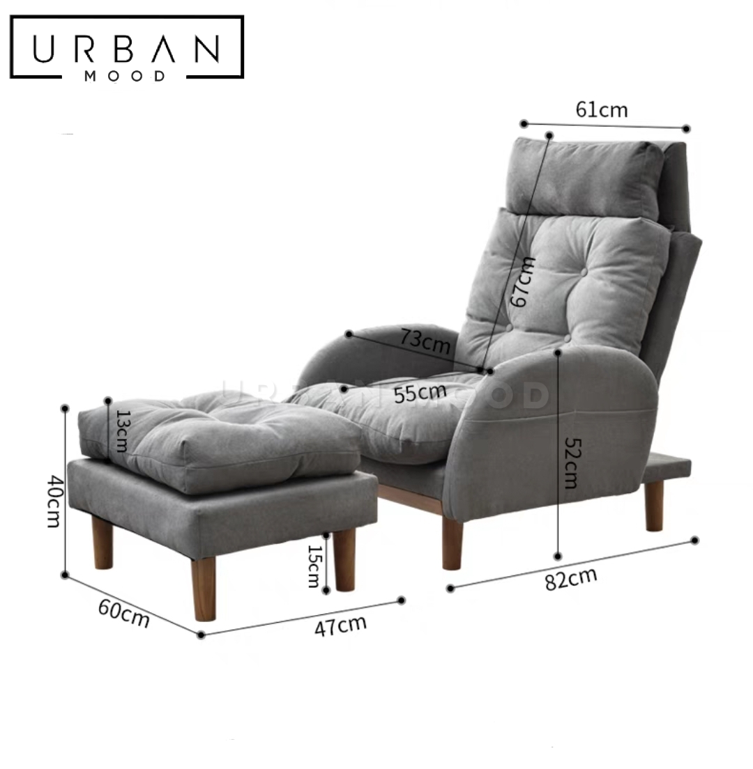 SORA Modern Recliner Leathaire Armchair