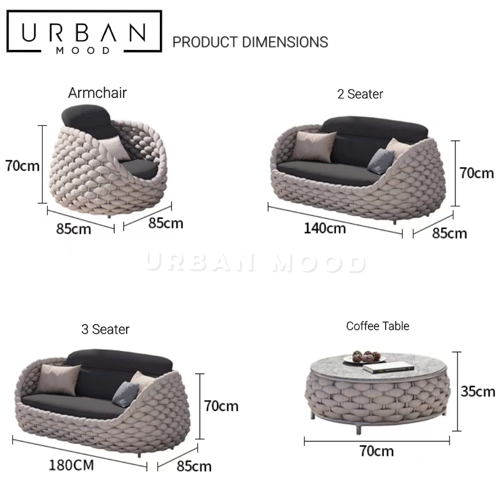 VALLEY Modern Outdoor Sofa Set