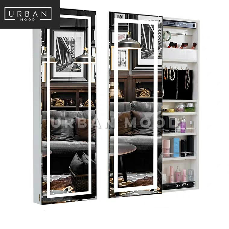 LUCIAN Modern LED Wall Mirror Cabinet