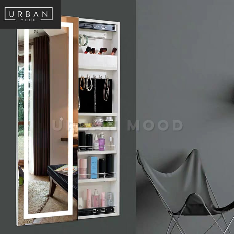 LUCIAN Modern LED Wall Mirror Cabinet