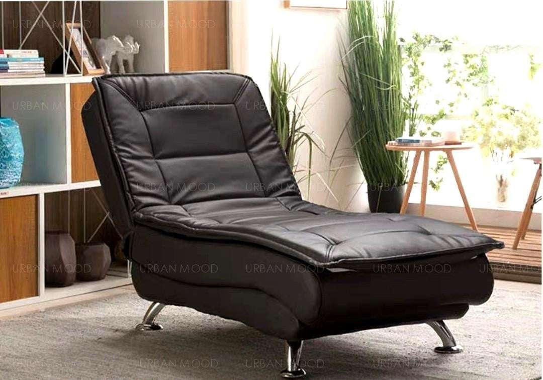 MAHAILA Faux Leather Designer Lounge Chair