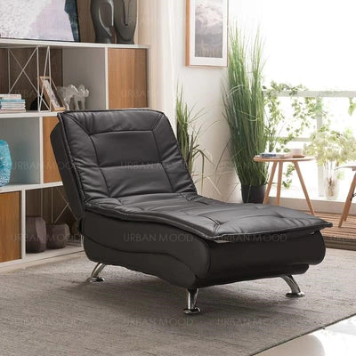MAHAILA Faux Leather Designer Lounge Chair