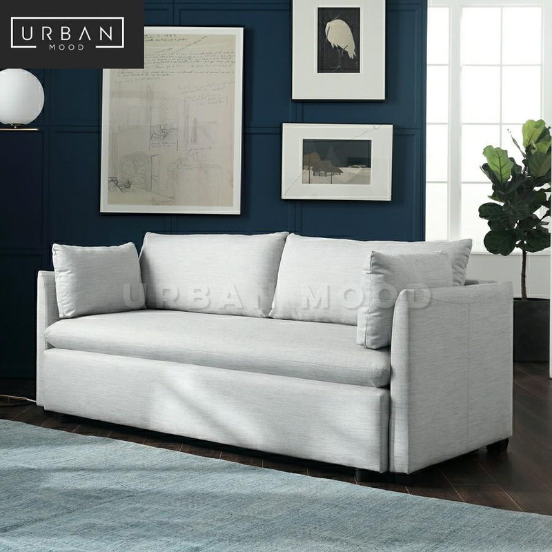 MANSEL Modern Fabric Sofa Bed