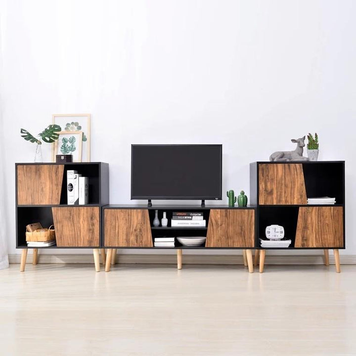 MAPLE Modern Rustic TV Console + Cabinet