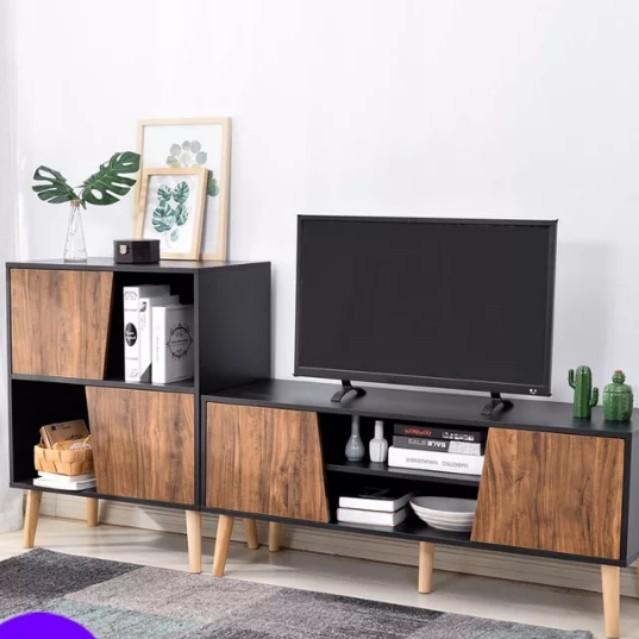 MAPLE Modern Rustic TV Console + Cabinet