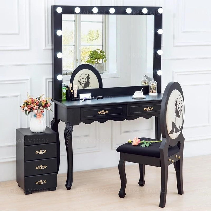 MARILYN Spotlight Backstage Vanity Dressing Table