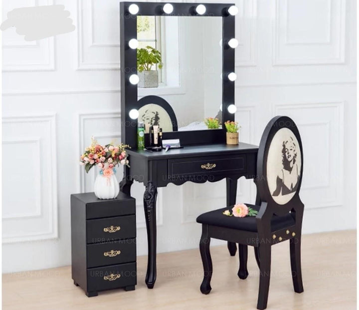 MARILYN Spotlight Backstage Vanity Dressing Table