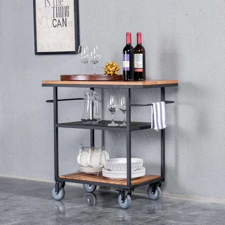 MARLEY Modern Rustic Kitchen Bar Cart