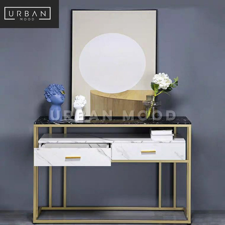 MAVEN Modern Marble Hallway Console