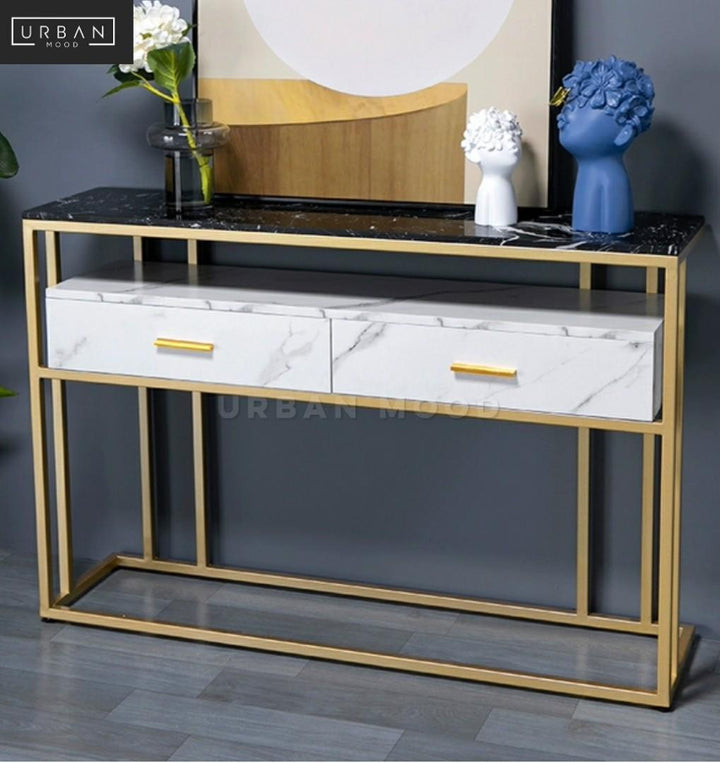 MAVEN Modern Marble Hallway Console