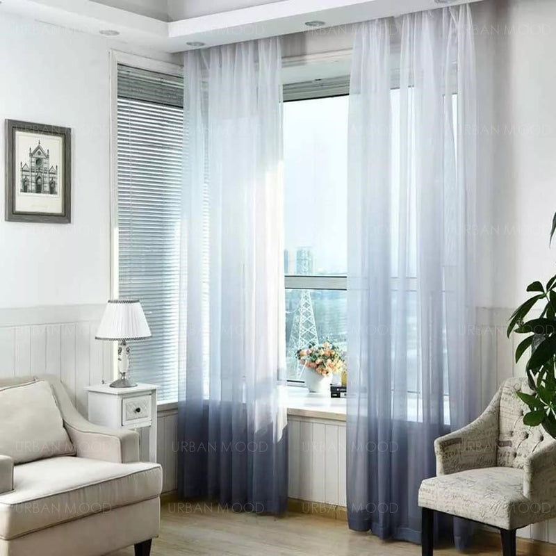 MEDITERRANEAN Sea Ombre Day Curtains