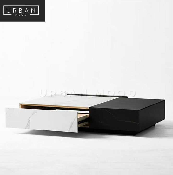 MERSER Modern Marble TV Console