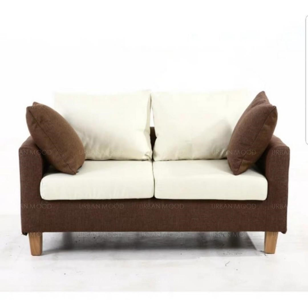 MIKA Vibrant Compact Fabric 2 Seater Sofa