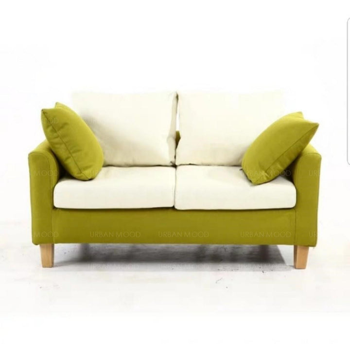 MIKA Vibrant Compact Fabric 2 Seater Sofa